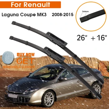 Araba sileceği Bıçak Renault Laguna Coupe İçin MK3 2008-2015 Ön Cam Kauçuk Silikon Dolum Ön pencere sileceği 26