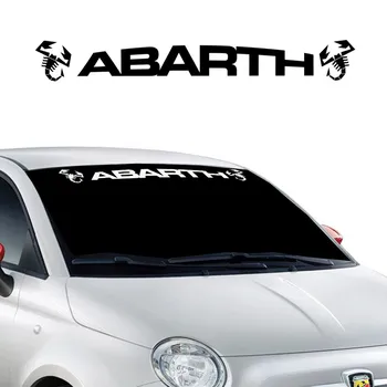 Araba ön cam etiketi Fiat 500 Abarth 595 İçin E L C Grafik Otomatik Ön Arka Cam Styling Vinil Dekor Çıkartmaları Aksesuarları