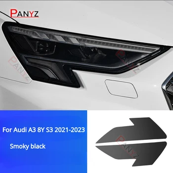 Audi için A3 8Y S3 2017-2023 Araba Dış Far Anti-scratch TPU koruyucu film Anti-scratch Onarım filmi Aksesuarları Tamir