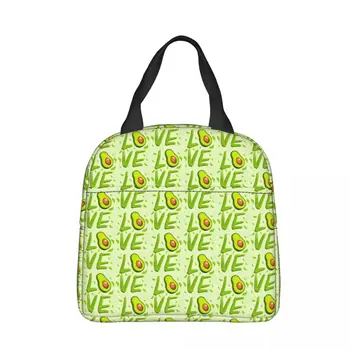 Aşk Öğle Yemeği çantası kutusu Meyve Avokado Çocuk Alüminyum Çanta Folyo Taşınabilir Öğle Yemeği Kutusu