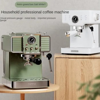 Baıcuı PE3690 Haiyan Xiaofang Retro İtalyan Kahve Makinesi Ev Tam Yarı Otomatik Küçük Entegre Ticari Amerikan