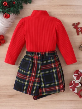 Bebek Erkek Noel Kıyafetleri Ren Geyiği Baskı Romper Çizgili Pantolon şapka seti Şenlikli Kış Giysileri Yenidoğan için