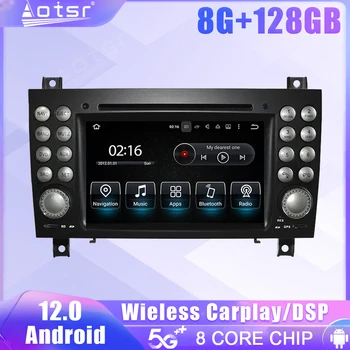 Benz SLK için Android 12 Ekran Araba Radyosu-171 2004 2005 2006 2007-2011 GPS DSP Carplay Otomotiv Multimedya Stereo Kafa Ünitesi