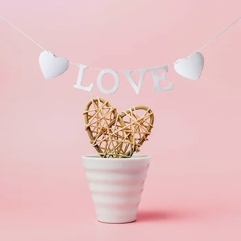 Beyaz Aşk Sevgililer Günü Afiş Düğün Nişan Arka Plan Dekorasyon Fotoğraf Sahne Sevgililer Parti Malzemeleri