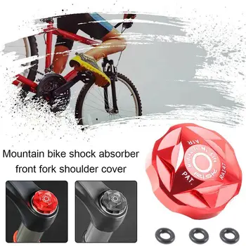 Bisiklet süspansiyon çatalı Kapaklar Alüminyum Alaşımlı Çatal Omuz Kapakları MTB Yol Bisiklet Hava Çatal Koruyucu Anti-Toz Kapakları Parçaları