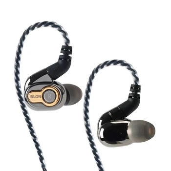 BLON BL05 Kablolu Kulak HİFİ Kulaklık Karbon Nanotüp Diyafram 10mm Dinamik Sürücü Kulaklık Ayrılabilir 0.78 mm 2Pin Kablo