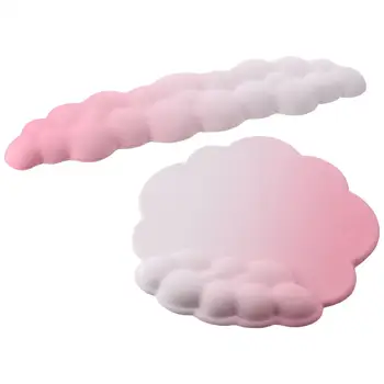 Bulut Fare Bilek İstirahat Yazma ve Ağrı kesici Seti Jel Mouse Pad Degrade Renk Kaymaz Taban Bilek istirahat yastığı Ev