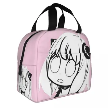 CASUS X AİLE Anya Yalıtımlı Öğle Yemeği soğutucu çanta Çanta Kullanımlık Casus X Aile Anime Anya Forger yemek kabı Tote Gıda Saklama Torbaları