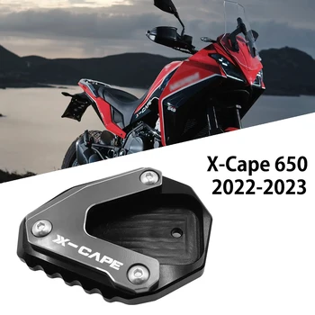 CNC Motosiklet Kickstand Ayak Yan Ayak genişletme pedi Destek Plakası X-Cape 650 XCape 650 650X 2022 2023