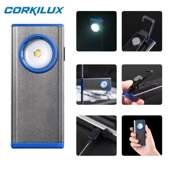 CORKILUX USB şarj edilebilir Taşınabilir EDC LED el feneri muayene ışığı mıknatıs Kalem Çalışma ışığı Aracı Araba tamir ev acil