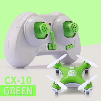 CX - 10 Mini Drone 2.4 G 4CH 6 Eksen LED rc dört pervaneli helikopter Oyuncak Helikopter Cep Drone İle led ışık Oyuncaklar Çocuklar İçin çocuk oyuncağı Drone