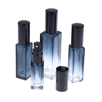 Degrade Mavi Parfüm Şişesi 5ml 9ml 20ml Parfüm Sprey Şişesi Boş Cam Atomizer Seyahat Kozmetik Şişe