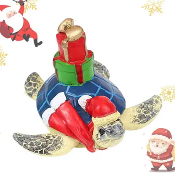 Deniz Kaplumbağası Noel Süs Reçine Asmak Kaplumbağa Dekor Taşınabilir Asmak Plaj Temalı yılbaşı dekoru Okul Çantaları İçin Anahtar Zincirleri