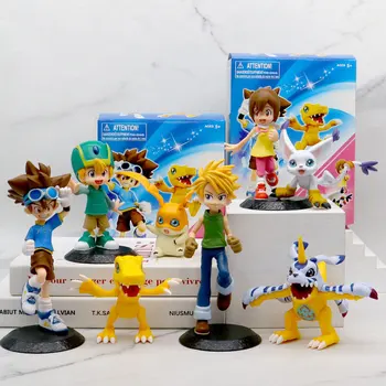 Digimon Macera Yagami Taichi Agumon Patamon Tailmon Aksiyon Figürleri Modeli oyuncak bebekler Koleksiyon Masaüstü Süslemeleri Çocuklar Hediyeler
