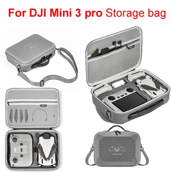 DJI Mini 3 Pro için Kılıf RC Uzaktan Kumanda saklama çantası Ekran ile Taşınabilir Gri All-in-one Kutuları DJI Mini 3 Pro Aksesuar Çantası