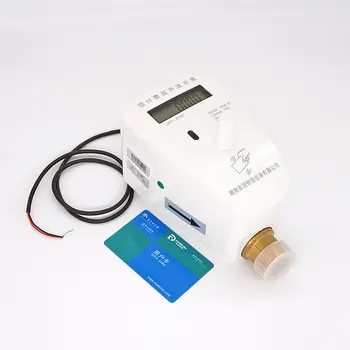 DN15 Ultrasonik Su Sayacı Debimetre IC Kart Ön Ödemeli Soğuk Akıllı Akış Metre Okuma Çok Jet Agua Su Geçirmez lcd ekran