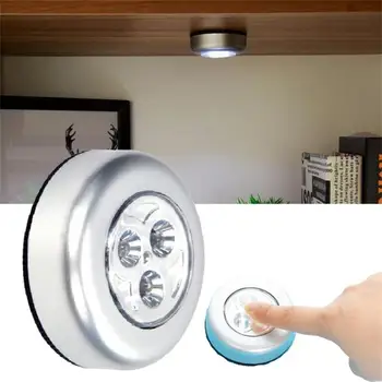 Dokunmatik Kontrol yuvarlak lamba acil ışık çubuğu duvar lambası küçük gece lambası ev mutfak yatak odası göz koruması led ışık