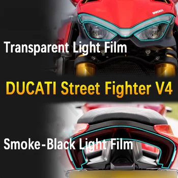 Ducati Streetfighter V4 Etiket enstrüman Filmi şeffaf koruyucu film ışık filmi dikiz aynası yağmur geçirmez Film