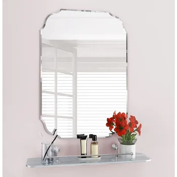 Duvar Gümüş Destekli Aynalı Cam Panel Vanity, Yatak Odası veya Banyo için en iyisi (18