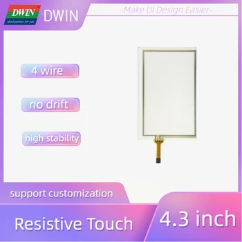DWIN 4.3 İnç RTP Dört Telli Rezistif Dokunmatik Ekran Dokunmatik Panel