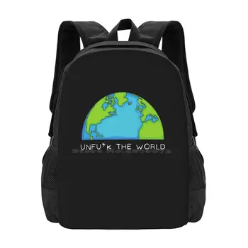 Dünya Desen Tasarım Dizüstü Seyahat Okul Çantaları Aşk Karşı Toplum Adalet Dünya Dünya Acta