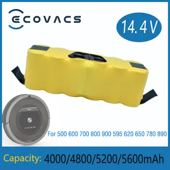 Ecovacs 4000/4800/5200/5600 mAh 14.4 V Pil İçin Roomba 500 600 700 800 900 595 620 650 780 890 Batterij Oplaadbare batterij