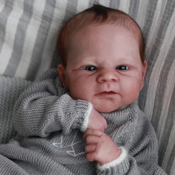 Elijah Boş Yeniden Doğmuş Kiti Vinil Boyasız Bitmemiş Boş Yeniden Doğmuş Bebek Parçaları DIY Boş Kitleri DIY Boş Yeniden Doğmuş Kiti