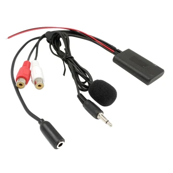 Evrensel Araba Radyo 3.5 MM RCA Ses AUX Girişi Bluetooth Mikrofon Kablosu Pioneer Hyundai Nissan Mazda için