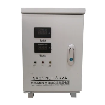Fabrika doğrudan 3000VA 5000VA 10kva 15kva 20kva 30kva tek fazlı voltaj sabitleyici 220V Svc Ac Otomatik Voltaj Regülatörü