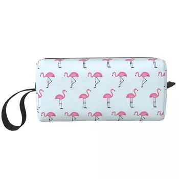 Flamingo Makyaj Çantası Kılıfı kozmetik Çantası Seyahat Tuvalet Küçük Makyaj Çantası Saklama Çantası Büyük Kapasiteli