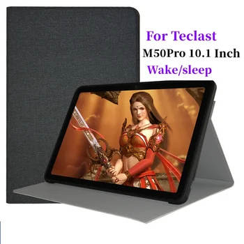 Folio Kitap Kapak İçin Teclast M50Pro Kılıf 10.1 İnç Tablet katlanır stant Kılıfı İçin Teclast m50pro Yumuşak TPU Arka Kabuk
