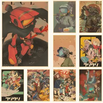 Fooly Cooly Anime POSTER Retro Poster Ev Bar Cafe Sanat Duvar Sticker Koleksiyonu Resim Duvar Kağıdı Dekorasyon