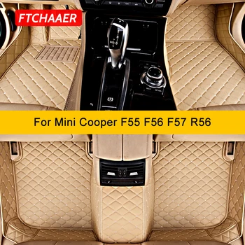 FTCHAAER Mini Cooper Için Özel Araba Paspaslar F55 F56 F57 R56 Oto Halılar Ayak Coche Aksesuarla
