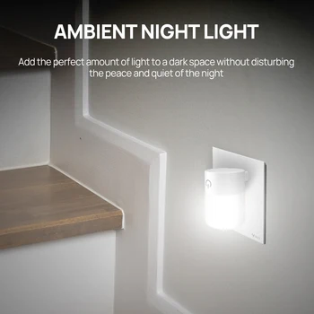 Gece lambası AB Tak İle Akıllı hareket sensörlü led Gece Lambası duvar ışıkları ev için çocuk WC Başucu Lambası