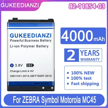 GUKEEDIANZI Yedek Pil 82-11854-03 (MC45) 4000mAh ZEBRA Sembol Motorola MC45 Sembol ES400 Bateria