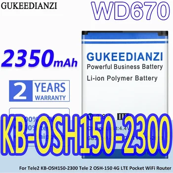 GUKEEDIANZI Yüksek Kapasiteli Pil WD670 2350mAh Tele2 KB-OSH150-2300 Tele 2 OSH-150 4G LTE Cep WIFI yönlendirici Bateria