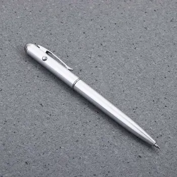 Gümüş plastik malzeme Kırtasiye çizim sihirli görünmez mürekkep kalem UV ışık kalem tükenmez kalemler sihirli gizli kalem