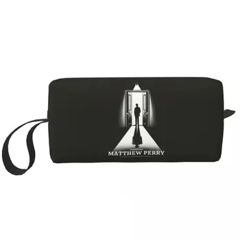 Hatırlama Matthew Perry Büyük Makyaj Çantası Su Geçirmez Kılıfı Seyahat Kozmetik Çantaları Arkadaşlar Chandler Bing saklama çantası Unisex için