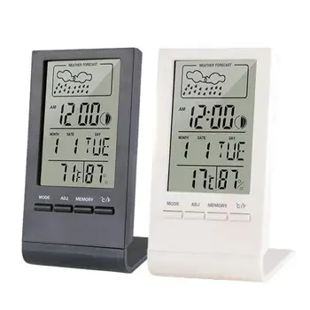 Higrometre Termometre Otomatik Ev Nem Ve Sıcaklık Monitör İle LCD F / C Ekran Taşınabilir Hidrometre İçin Nem İçin