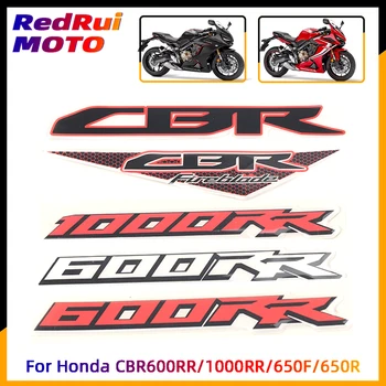 Honda için CBR600RR CBR650R CBR650F CBR1000RR Motosiklet Tankı Pad 3D su geçirmez etiket Çıkartması Koruyucu Fairing Amblem Rozeti Logosu