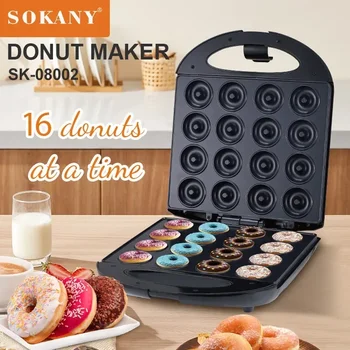 Houselin Mini donut yapma makinesi Makinesi, Yapışmaz, 16 Çörek Yapar