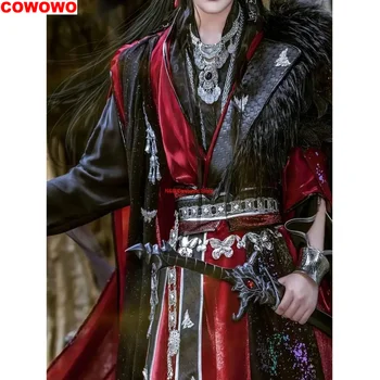 Hua Cheng Cosplay Kostüm TGCF Hayalet Kral Giysiler Cennet Yetkilileri Nimet cadılar bayramı kıyafetleri Anime Tian Guan Ci Fu Hanfu
