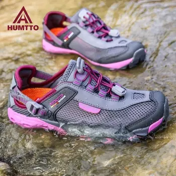 HUMTTO yürüyüş ayakkabıları Kadınlar için Yaz Sneakers Açık trekking ayakkabıları Bayan Nefes Çabuk Kuruyan plaj sandaletleri HT-2605