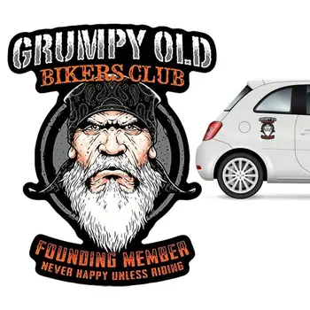 Huysuz Yaşlı Adam Çıkartması Motosiklet Araba Pencere Sticker panel dekorasyon Huysuz Yaşlı Adam Araba Ön Arka Cam Çıkartması Arabalar İçin