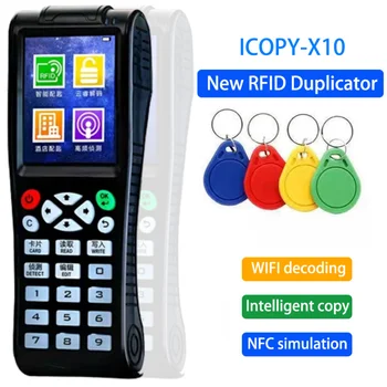 ICOPY X10 RFID Akıllı Çip Fotokopi 125KHz T5577 Jetonu Teksir 13.56 Mhz Rozeti Klon Yazıcı NFC Etiket Okuyucu IC KİMLİK Anahtar Programcı