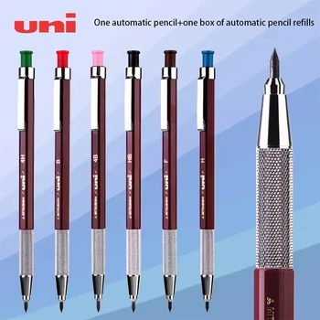 Japon TEK Otomatik Kalem MH-500 Metal kalemlik Taklit Ahşap Altıgen Çubuk 2.0 Sanat Çizim Tasarım Kırtasiye Malzemeleri