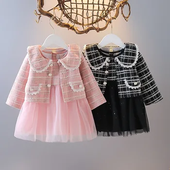 Josaywin Sonbahar Çocuk Giysileri Elbise Kızlar için Bebek Örgü Kız Elbise Parti Doğum Günü Vestidos Rahat Bebek Elbiseleri Kız