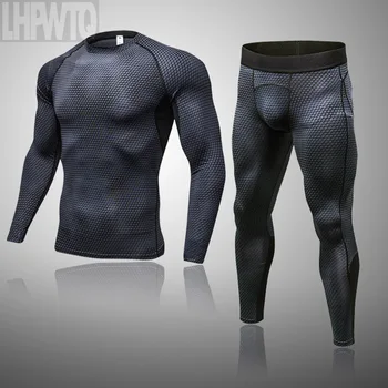 Kaliteli Termo Giyim Iç Çamaşırı Sıcak Setleri S-4XL Yeni Erkek Eğitim Kış Sporları termal iç çamaşır Erkekler Spor Kuru Anti-Mikrobiyal