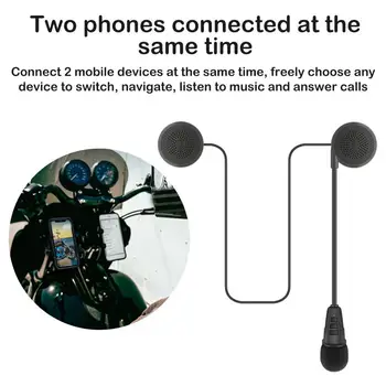 Kask Kulaklık Anti-parazit Otomatik Cevap kablosuz Bluetooth uyumlu 5.0 Şarj Edilebilir Kask İnterkom Motosiklet için