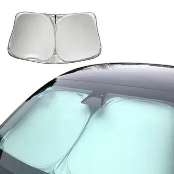Katlanabilir araç ön camı Güneş Gölge Kapakları Siperliği Otomatik Ön Pencere Güneş Koruyucu Şemsiye Tesla Modeli 3 Y Güneşlik Aksesuarları